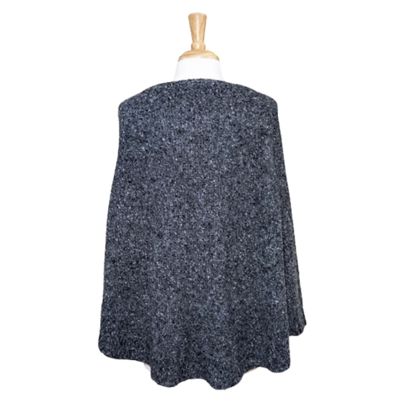 APRIL MARIN "Lincoln" knit Sweater Poncho in Alpaca/Wool Blend - Picture 4 of 7